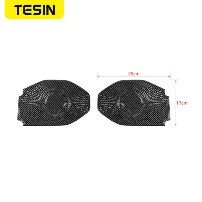 

TESIN Car Roof Loudspeaker Decoration Panel Cover Trim Sticker for Jeep Wrangler JL 2018 2019 for Gladiator JT 2020 Accessories