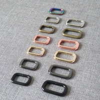 20pcslot metal hardware rectangular belt buckle loop ring for martingale dog collar bag handbag straps clasp leash accessory