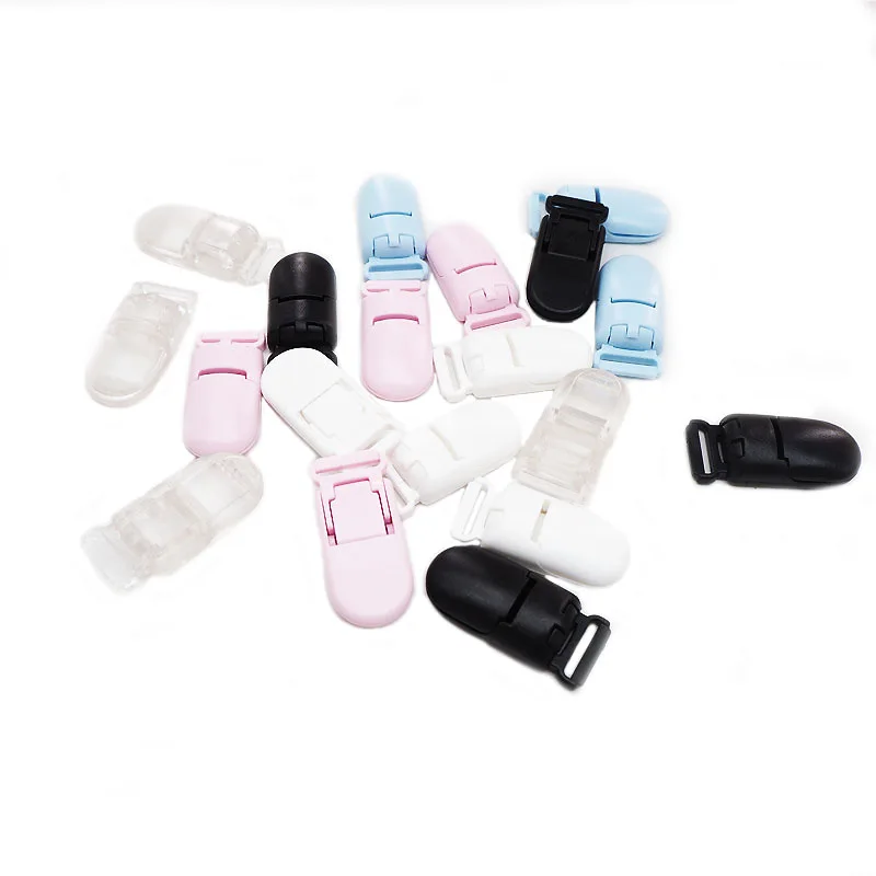 Ченкэй 10 шт. 15 мм Пластик детская пустышка на цепочке с прищепкой зажимы