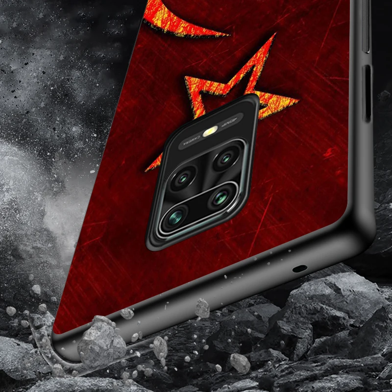 

Russia Russian Flags Emblem For Xiaomi Redmi Note10 10S 9T 9S 9 8T 8 7 6 5A 5 4 4X Prime Pro Max Black Phone Case