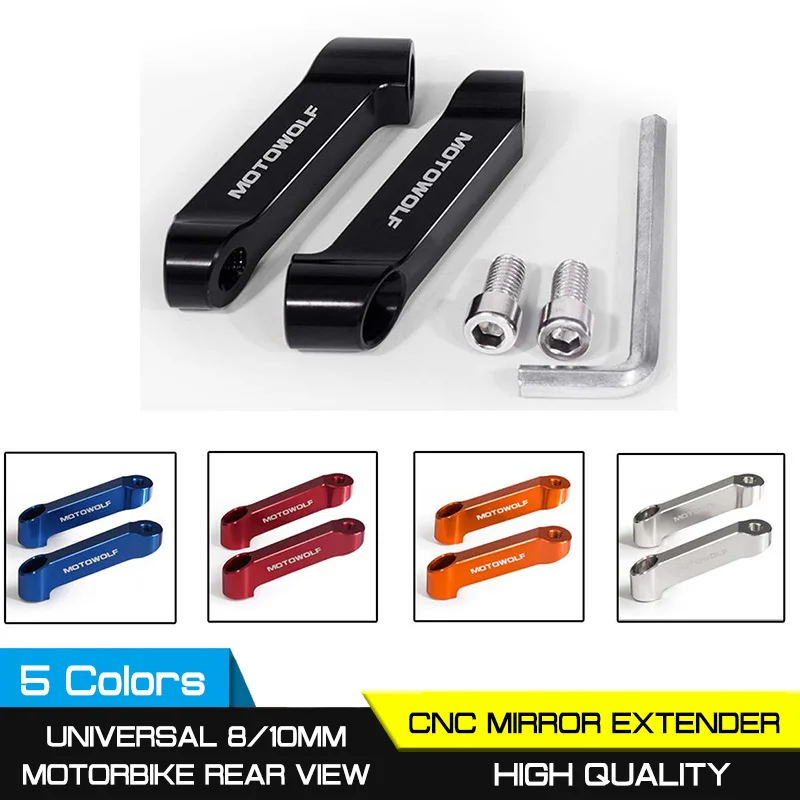 

10 мм мотоцикл зеркало заднего вида Удлинительный кронштейн держатель Универсальный Зеркало заднего вида Удлинительный кронштейн держател...