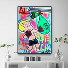 Alec Монополия Richi плакаты о деньгах и принты граффити искусство холст фотография гостиной домашний декор cuopen