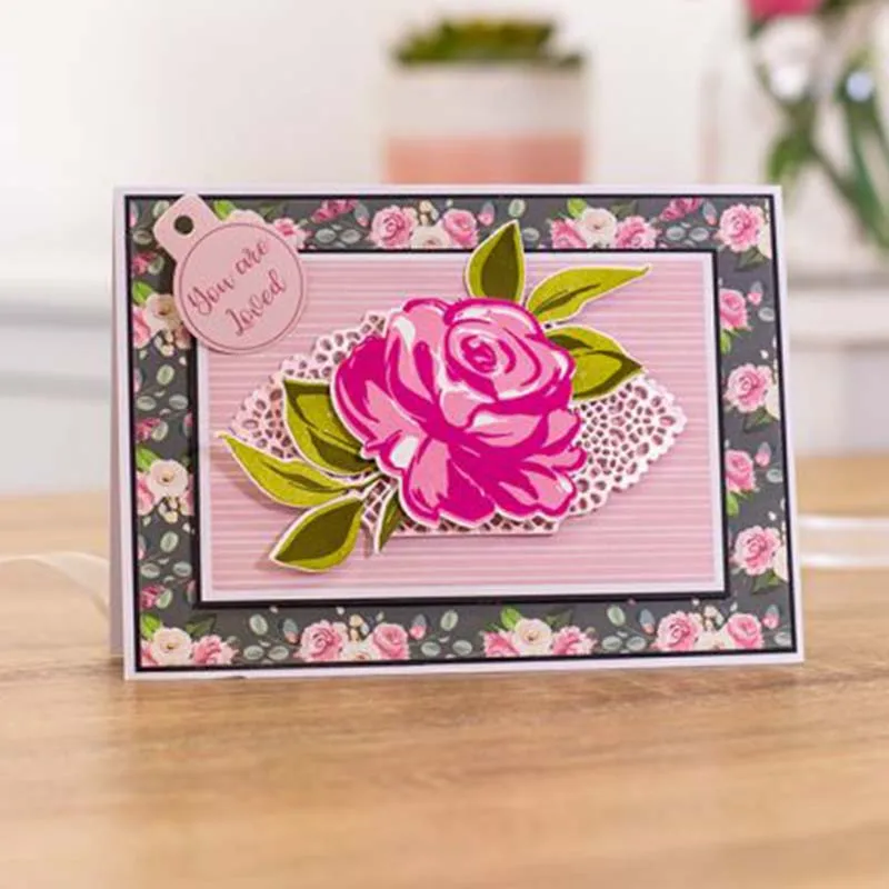 Металлические Вырубные штампы для скрапбукинга с кружевом и бриллиантами JC