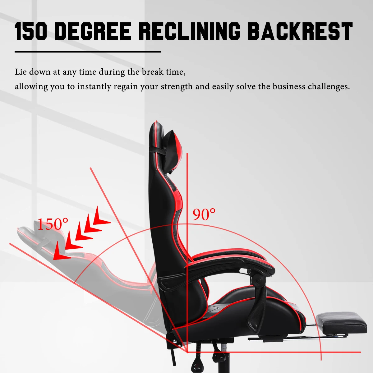Office Gamer Chair WCG Gaming Home Internet Cafe Ergonomic Computer Swivel Lifting Lying Footrest Desk | Мебель