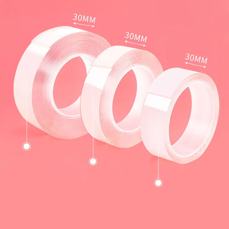 Новая Обновленная многоразовая Двухсторонняя клейкая нано-лента съемная