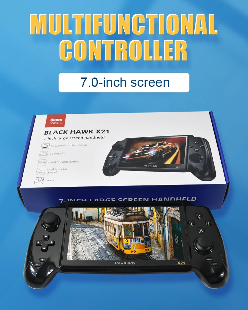 Портативная портативная игровая консоль POWKIDDY X21 в стиле ретро встроенная 3000