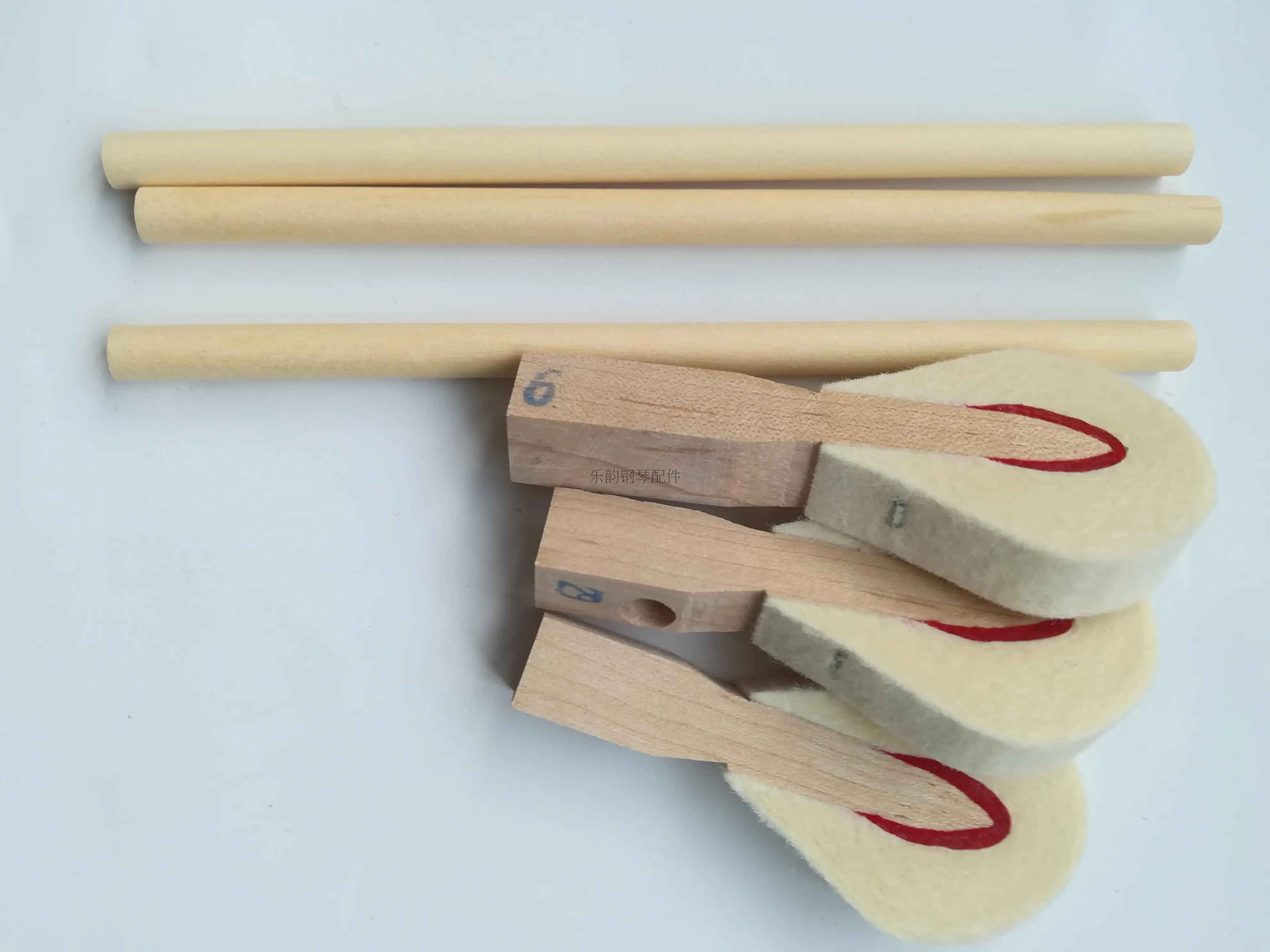 1pcs Piano Tuning Tool Accessories Hammer Handle String Action White Wood | Parts &amp