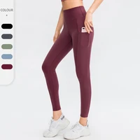 high waist yoga pants with pockets seamless leggings push up leggings women sport pants fitness running trousers gym girl tights