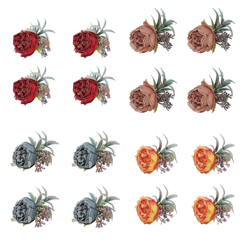 

4 шт., декоративные пряжки для салфеток