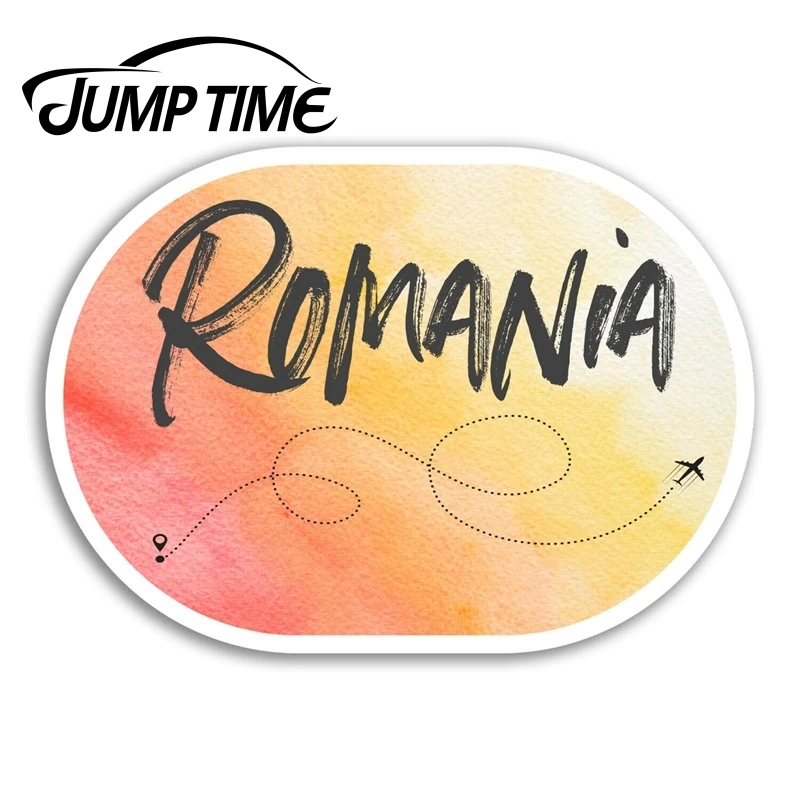 Фото Время скачка для румынских виниловых наклеек Балканы наклейка Путешествие багаж