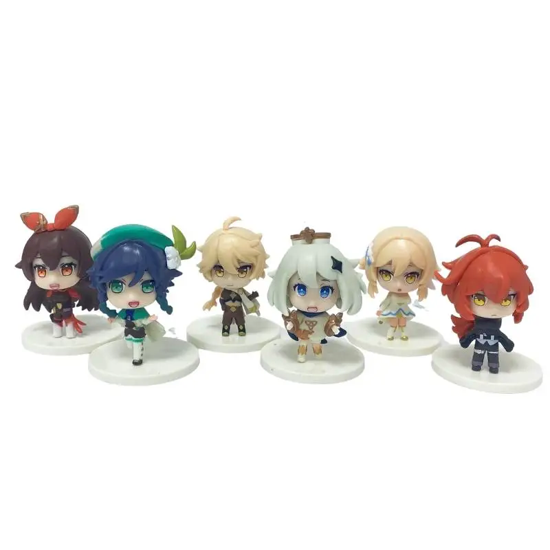 

Фигурка аниме «паймон», 7 см, 6 шт./компл., Genshin Impact Paimon, Коллекционная модель, кукла, игрушки