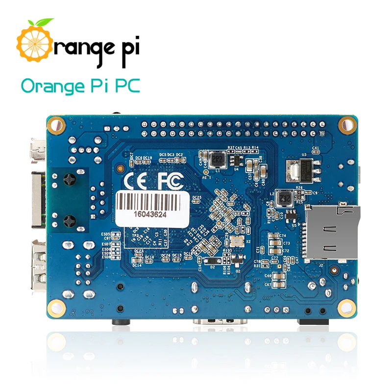 Мини-ПК Orange Pi PC H3 четыре ядра 1 Гб поддержка Lubuntu linux и android доступна оптовая продажа