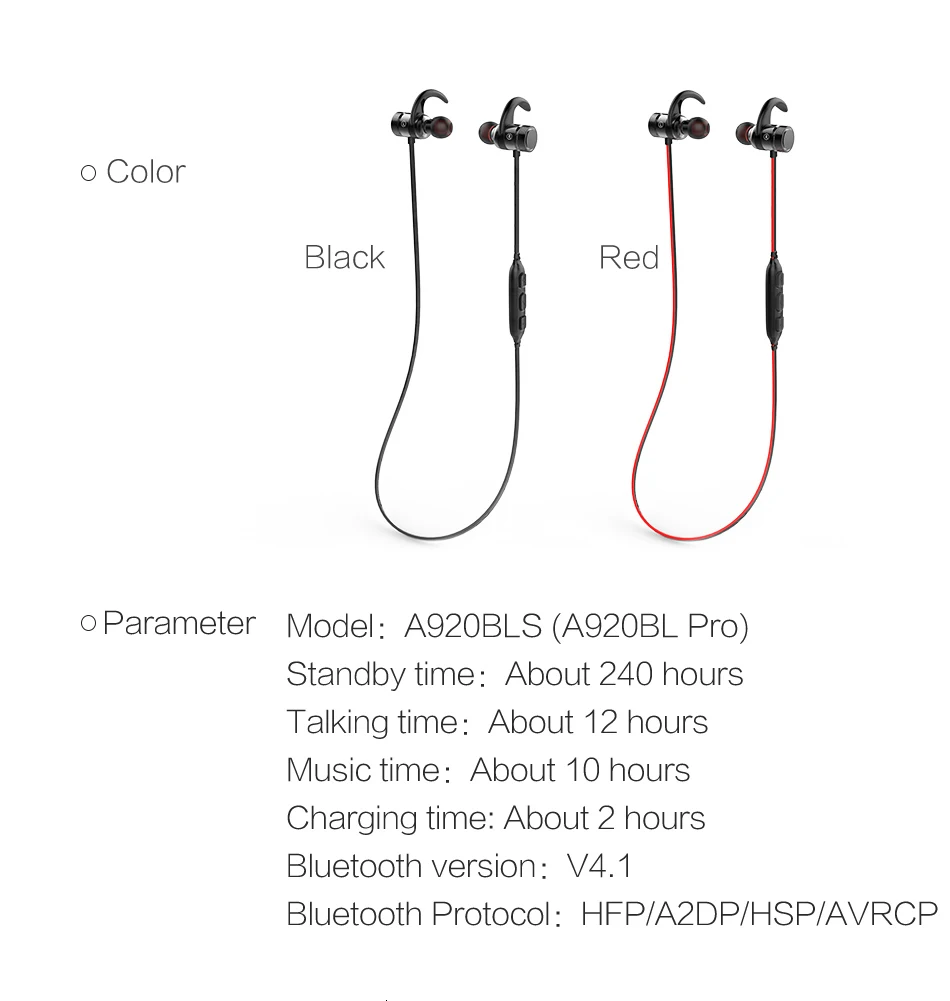 AWEI A920BLS Bluetooth наушники беспроводные наушники Спортивная гарнитура с магнитной Auriculares беспроводные наушники шлем 10h музыка