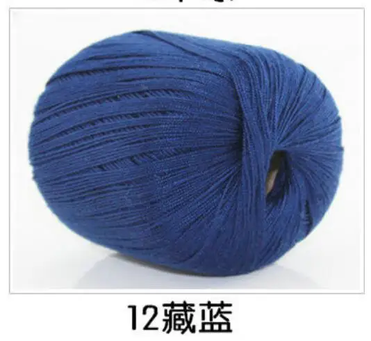12 5 шт.* 50 г пряжа для вязания linha de croche шелковая нить для наращивания вязания игл вязание хлопок ручная работа белье t50 - Цвет: 12