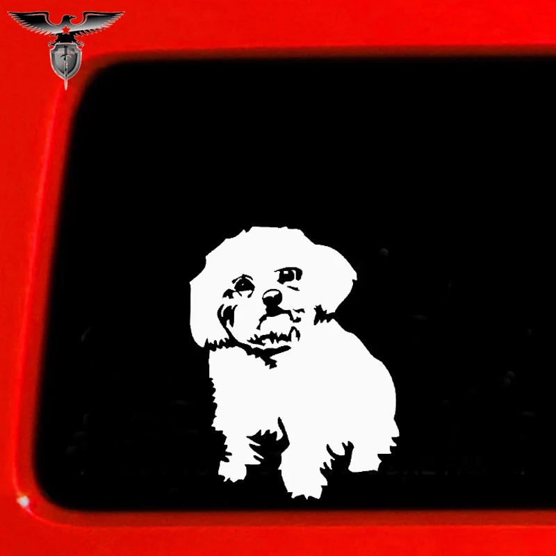 

Эмпиризация, 3 размера, 8 цветов, озорные, послушные животные, Бишон, фризе, декор для ноутбука, Отражающая виниловая наклейка, подарки