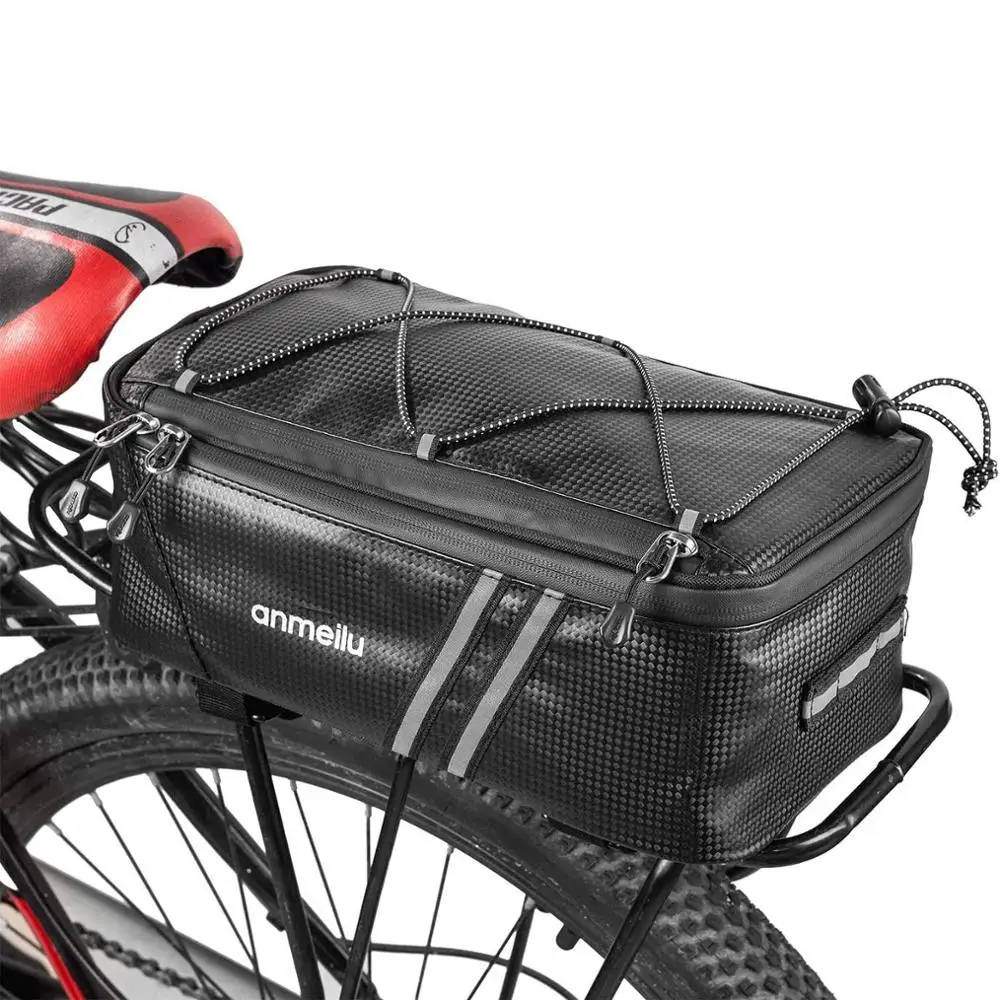 

Bike Bag Rainproof Bicycle Rack Bag Bike Trunk Pack Cycling Rear Storage Organizer Pannier With Rain Cover Bike Accessories