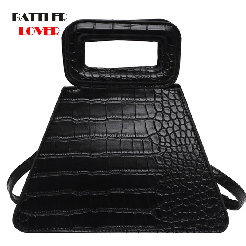 

Crocodile Pattern Leather Tote Bag 2021 Fashion New High Quality Women's Designer Handbag Small Travel Shoulder Messenger Purses