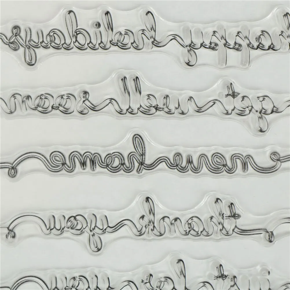 Горячее предложение 1 шт. прозрачный силиконовый штамп печать DIY Скрапбукинг