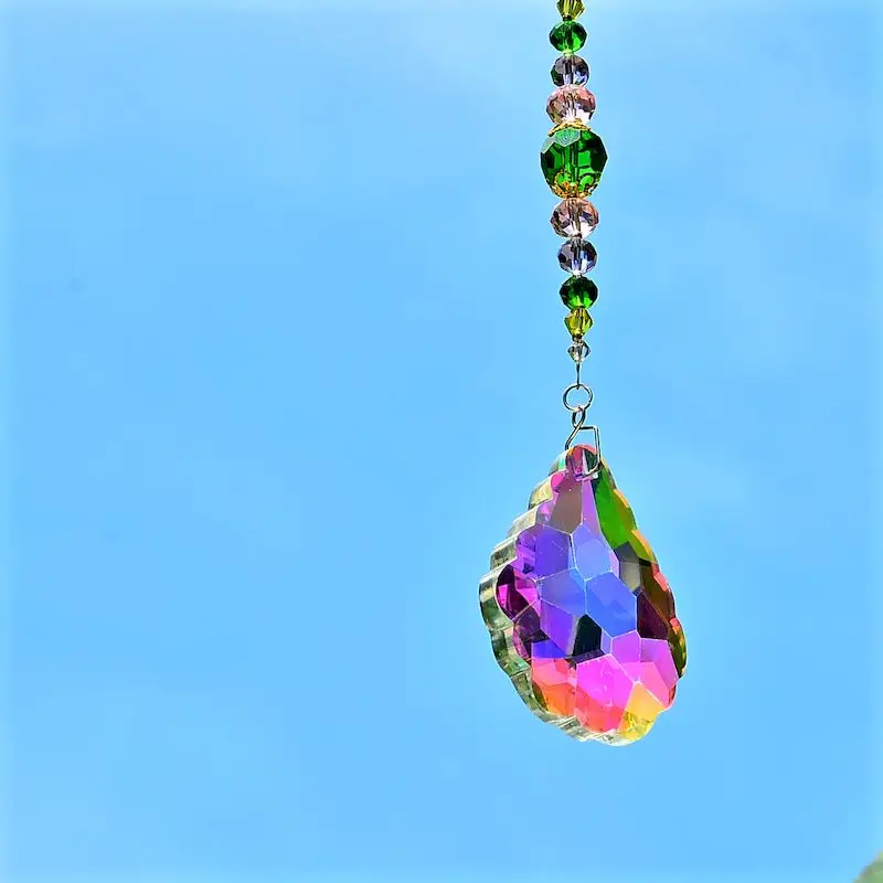

KN rainbow prims crystal suncatcher wall hanging crystal window decoration wedding garden housewarming gifts car charms fengshui