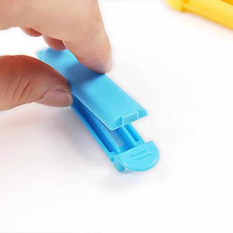 

5pcs /1set Food Bag Clips Ortable New Kitchen Storage Food Snack Sealer Clamp Food Close Clip Seal X9X090201