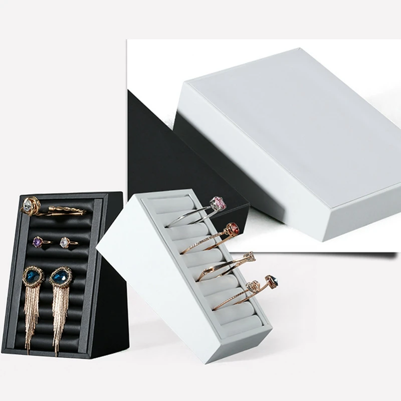 

Elastic PU Leather Bracelet Ring Tray Jewelry Display Tray Jewelry Display Stand Bracelet Insert Tray