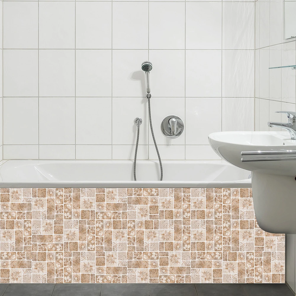 Самоклеящаяся Матовая ретро-плитка Waterpoof настенная наклейка домашний декор для