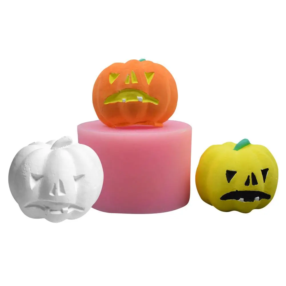 Форма Тыква на Хэллоуин помадка DIY ремесло Мыло свечная глина силиконовые формы 3D