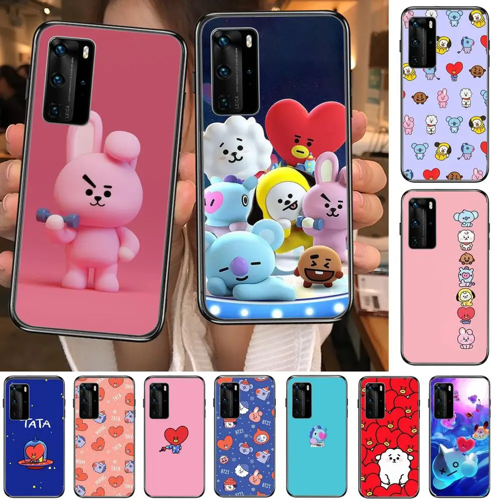 

Kuk tata chimmy Clear Phone Case For Huawei Honor 20 10 9 8A 7 5T X Pro Lite 5G Black Etui Coque Hoesjes Comic Fash