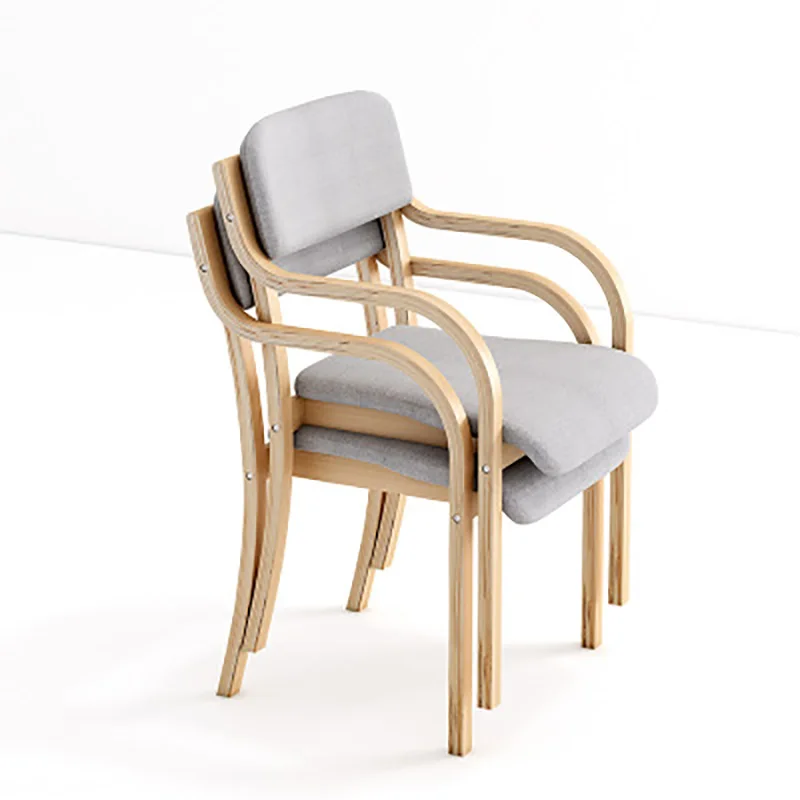 Стул компьютерный из массива дерева с изогнутой деревянной спинкой|Стулья для