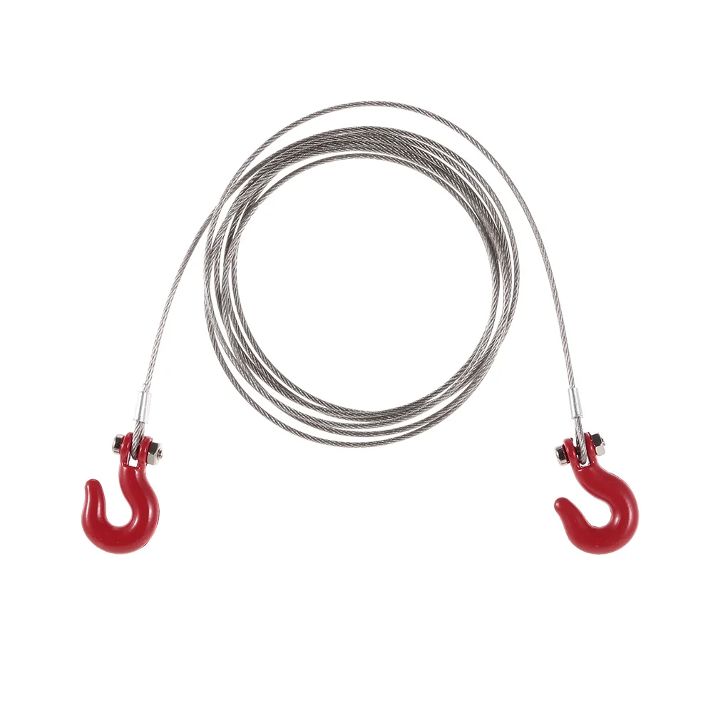 

1/10 RC Trailer Hook Tow Chain Shackle Steel Chain for 1/10 SCX10 CC01 RC4WD D90 RC crawler car Part