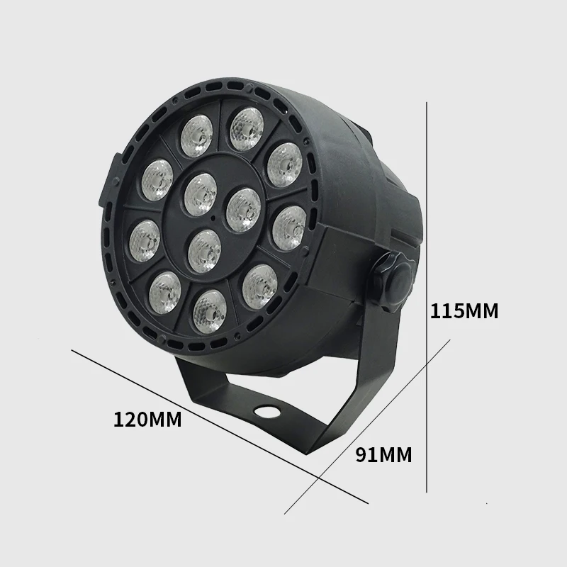 4 шт./лот 12x3W мини светодиодный Par RGB 3in1 СВЕТОДИОДНЫЙ сценический светильник 12*3 Вт