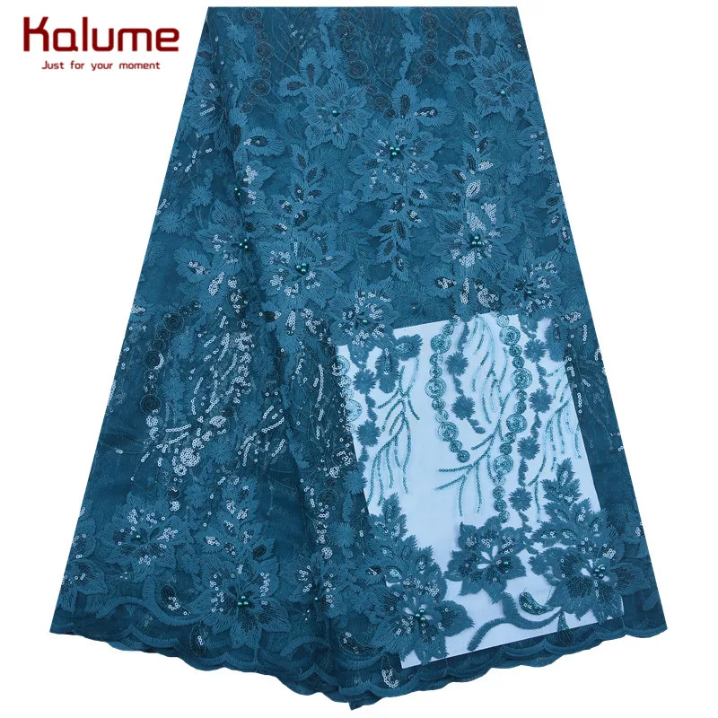 

Purple Nigerian African Dry Lace Fabric 5 Yards Fashion African Milk Silk Lace Fabric With Beads For Party Sequined Fabric 1862