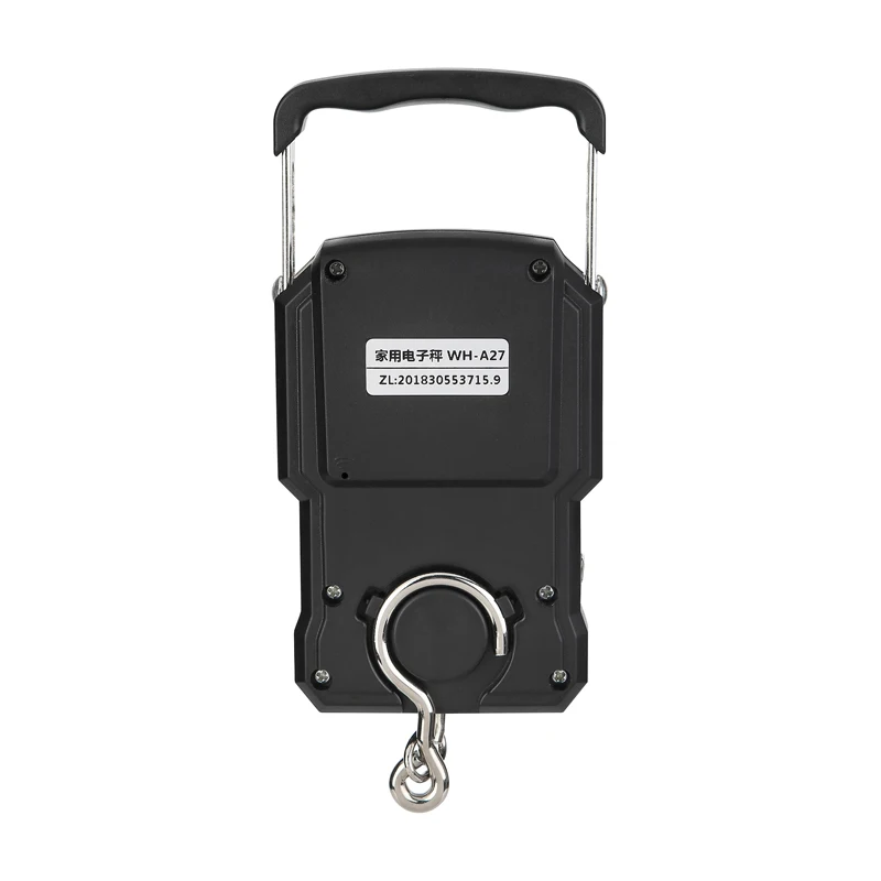 

Electronic Weighing Digital Scale Rechargeable LCD 75Kg 10g Luggage Scale Hanging Hook Fishing Scale with Measuring Tape