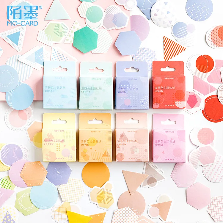 46 шт./упак. мечта Романтический Цвет этикетка наклейки декоративные канцелярские