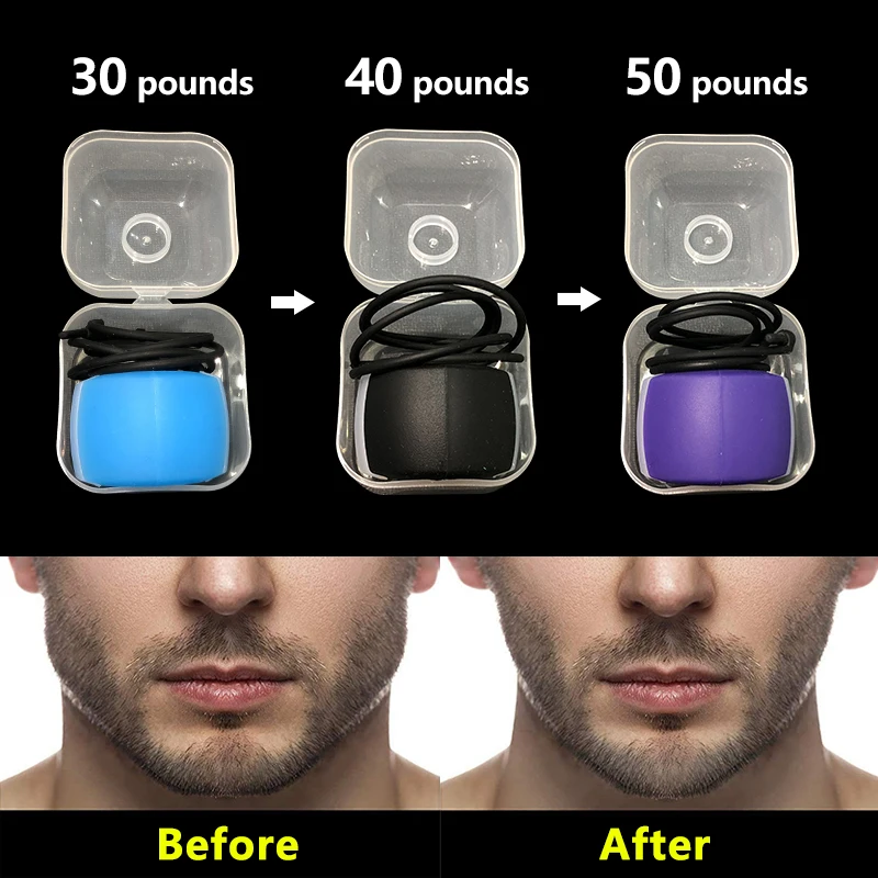 

Fitness Face Masseter Men Facial pop n go Mouth Jawline Jaw Muscle Exerciser Chew Ball Chew Bite Breaker Training Body Skin Care