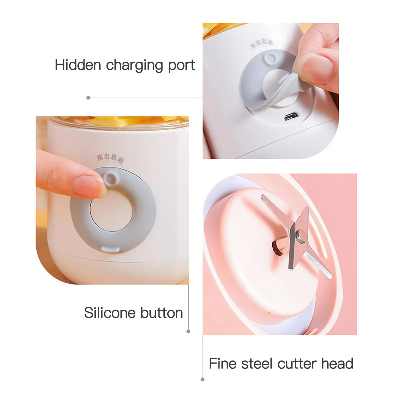 

Kitchen Accessories 400ml USB Portable Mini Electric Juicer Juicer Blenders Sports Bottle Juice Cup Gadget cocina accesorio