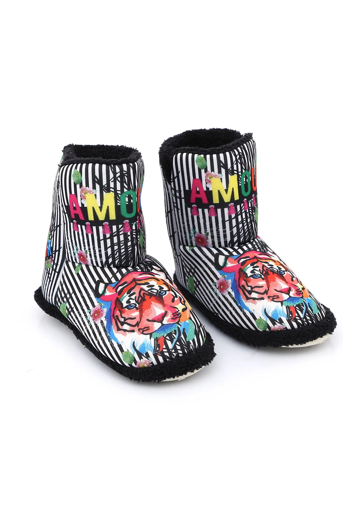 

BLACK DEER Unisex BLACK-White Orthopedic Sports Tiger Home Boats