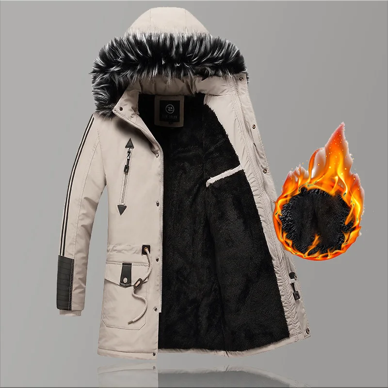 3xl модные парки, зимнее Мужское пальто, длинная теплая Модная парка, пальто, мужская куртка, парки с капюшоном, повседневная Толстая дышащая мужская одежда