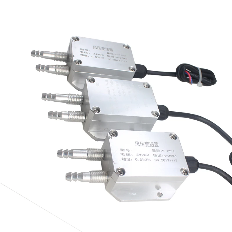 Gas Differential Pressure Sensor Smart Air Steam Differential Pressure Level Transmitter 4-20mA 0-10V RS485 Wind Pressure Sensor