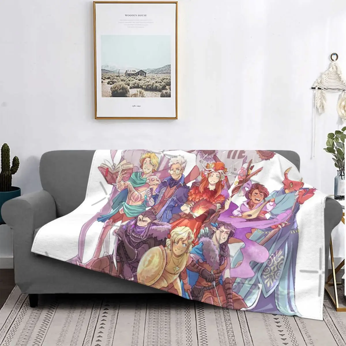 

Vox Machina-2 manta a cuadros para cama, manta a cuadros, Colcha de verano