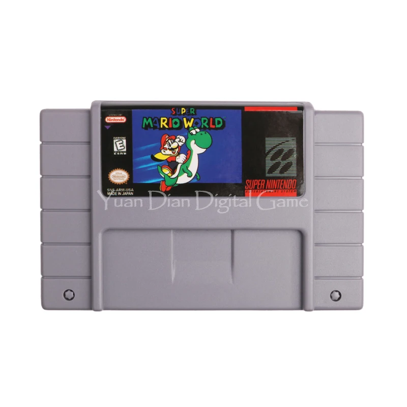 Для Nintendo SFC/SNES видеоигры картридж консоль карта Super Mari Worl английский язык версия