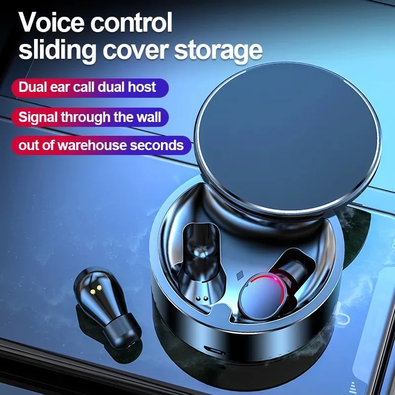 TWS 5 0 шумоподавляющая bluetooth гарнитура Беспроводная зарядка удобная