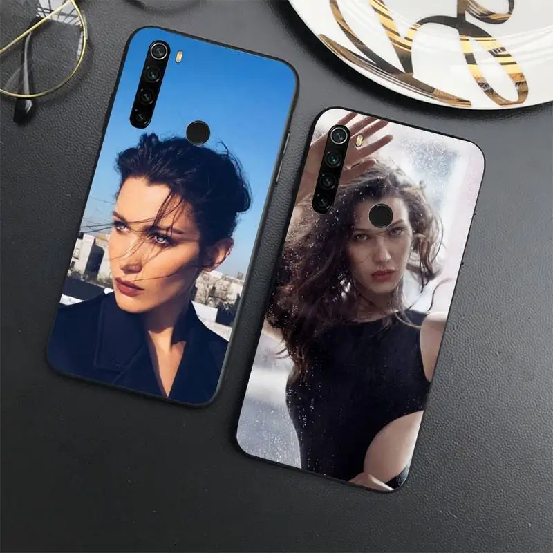 

Isabella Khair Hadid Bella Phone Case For Xiaomi Redmi note 7 8 9 11 t s 10 A pro lite funda shell coque cover