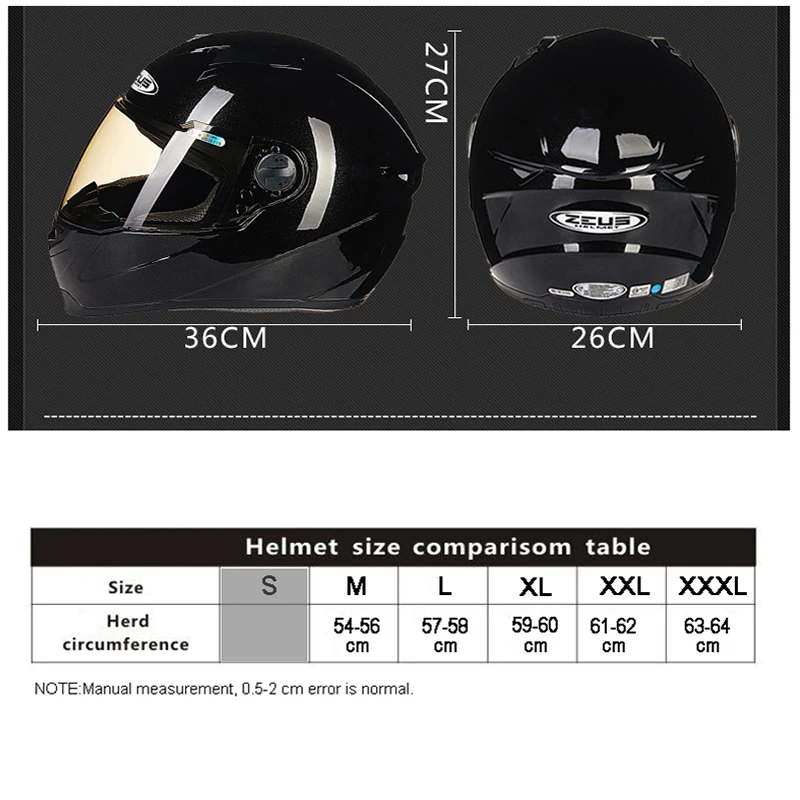 

ZEUS Motorcycle Riding Helmet Motorbike Multicolor Full Face Helmets Men Women Racing M-Xxxl Motocross fashion Unisex Helmet