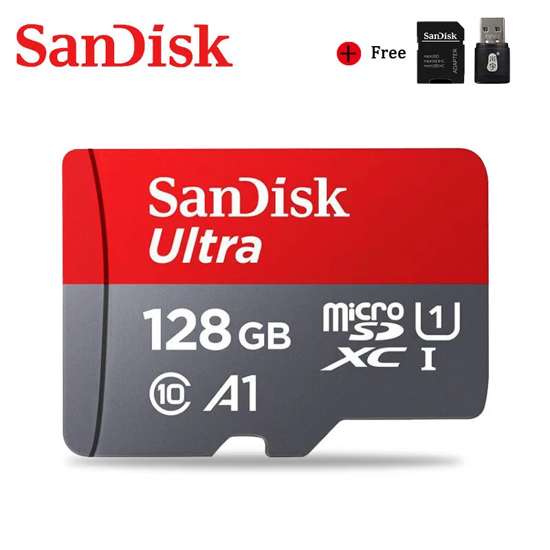 Sandisk ультра Micro SD 128 Гб 64 оперативной памяти 32 встроенной 200 ГБ 256 400 карта 16GB microsd