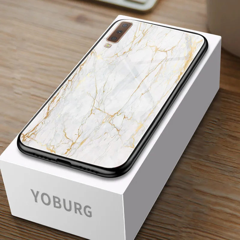 C Глянцевый чехол для samsung A50 A30 A10 A40 A70 A6 плюс A7 чехол для samsung Galaxy A8 плюс A3 A5 A5 A9 Cove - Цвет: C