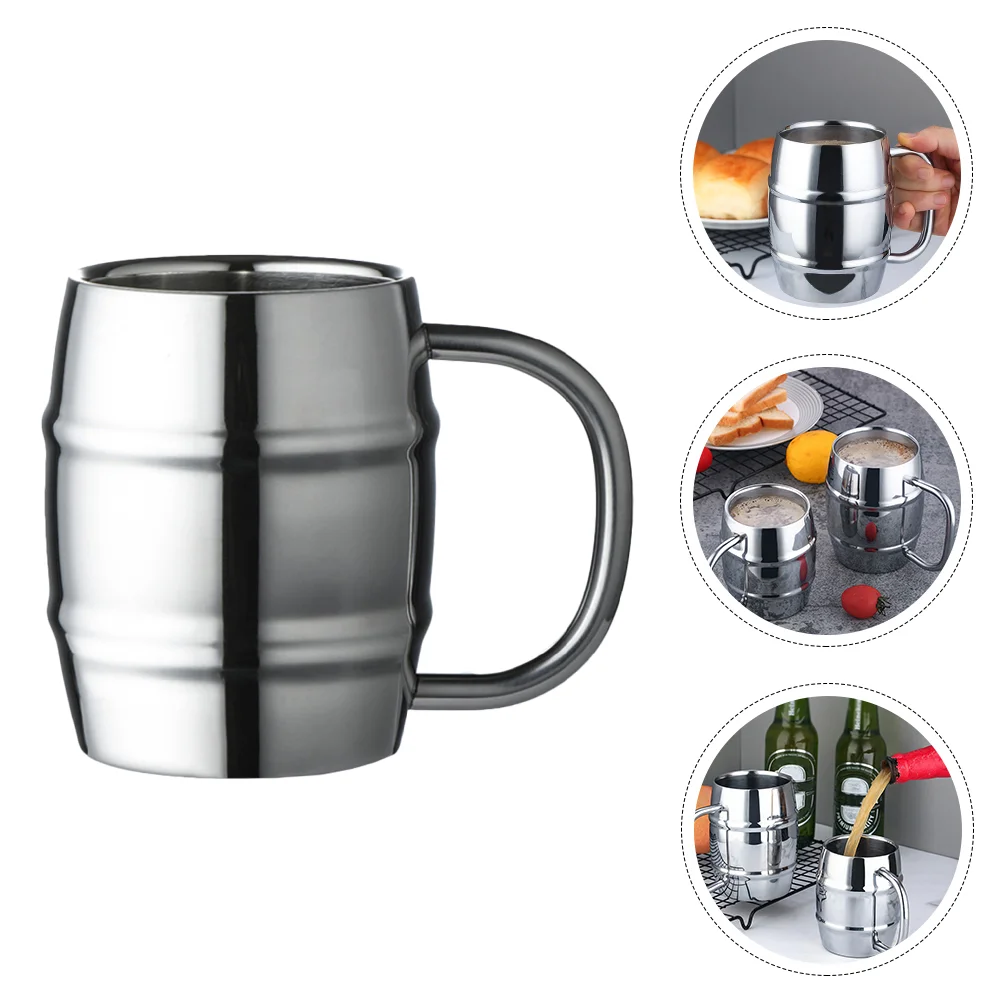 Двухслойная кружка для воды банка пива из нержавеющей стали портативная уличная