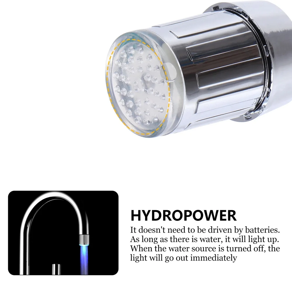 

LED Replacement Colorful Light Changing Bathroom Sink