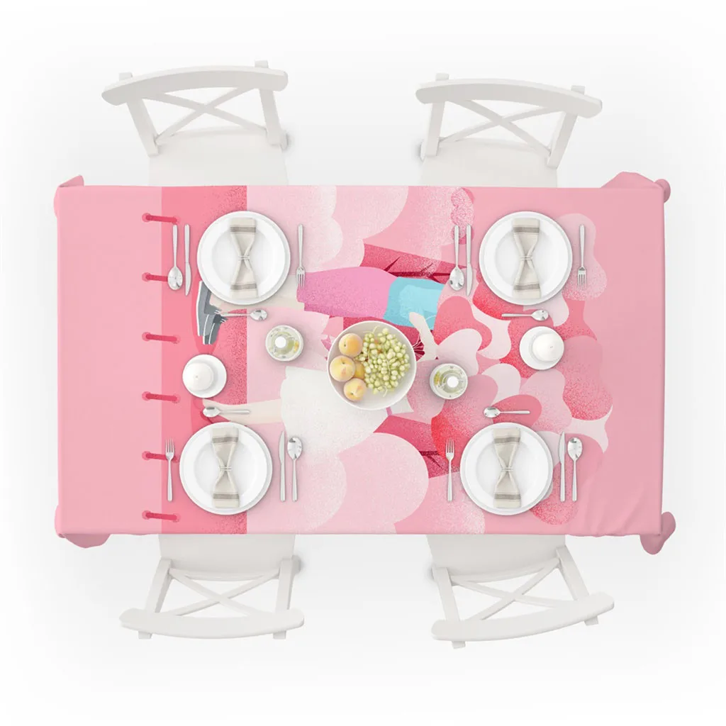 Скатерть на День святого Валентина с принтом скатерть для банкета вечеринка