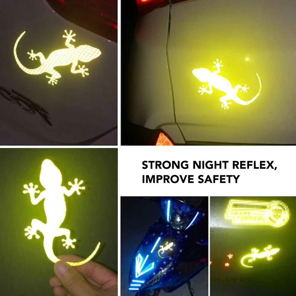 Gecko Светоотражающая наклейка для автомобиля бампер стикер Защитные чехлы